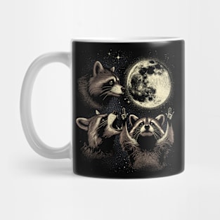 Moonlit Raccoon Trio Mug